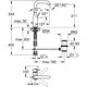 thumbnail image 2 of Essence Monomando de lavabo, 1/2" Tamaño L cromo (32628001) esquí esquí Gafas de esquí, 2 of 5