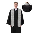 thumbnail image 4 of Haiem Summer Time With Gnome Pattern Graduation Stole 2024 | Premium Satin Sash for Graduation Ceremony, 4 of 7