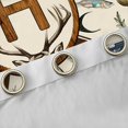 thumbnail image 4 of Castle Fairy Hunting Wood Letter H Black Out Curtains for Boys,Wildlife Deer Curtains Pack of 2 (42x63 Each), 4 of 6