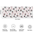 thumbnail image 3 of White Cow Dot Pattern Bathroom Rugs Mat,Non Slip Microfiber Bathroom Rug,Rubber Backing,Soft Bathroom Mats for Bathroom Floor,Tub and Shower,47x17in(120x43cm), 3 of 5