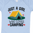 thumbnail image 4 of Inktastic Just a Girl Who Loves Camping Girls Baby Bodysuit, 4 of 5