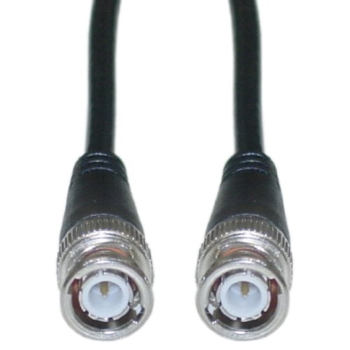 Cable coaxial RG58/AU CableWholesale con conectores BNC Negro