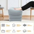 thumbnail image 3 of CIMAXIC Inflatable Foot Rest Pillow for Outdoor Use Comfortable PVC Light Grey 1 Set,15.75"X14.96"X11.42", 3 of 5
