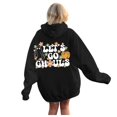 thumbnail image 1 of WEAIXIMIUNG Sweat à Capuche pour Femmes Mode Décontractée Lettres Imprimées devant et derrière Sweat à Capuche Décontracté Ample, 1 of 7