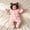 Pink, variant on kids Hooded Padded One‑Piece Snowsuit Fuzzy Bear Ear Footed Winter Jumpsuit Navy 6-9 Months