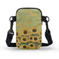 thumbnail image 2 of HELLHERO Sunflower Underarm Shoulder Bag with Zipper Closed Polyester Women 4.33"x1.97"x7.09" for Travel Daily Use, 2 of 7