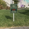 thumbnail image 2 of Ymaotrade No Trespassing Dog On Premises Keep Gate Shut Yard Sign with Stakes 7×8.8in, Sturdy Aluminum Yard Signs Rust Free, Warning Signs for Home, Dog House Sign Decorations, 2 of 7