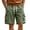 Army Green, variant on EOYWHK Beach Shorts with Pockets Elastic Waist Stretchy Mens Casual Shorts Soft Lightweight Breathable Casual Activewear for Men Army Green, Size L