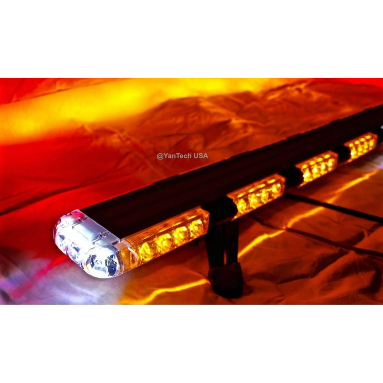 56 Amber LED Light Bar Tow Truck Roll Back Wrecker W/ Alley,Brake & Turn Signal - Foto 12