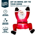 thumbnail image 3 of Papá Noel inflable navideño de 180 cm para escalar con luces LED, 3 of 7