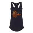 thumbnail image 2 of Wild Bobby, Basketball Fingerprint It's In My DNA, Sports, Women Racerback Tank Top, Black, Small, 2 of 5