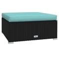 thumbnail image 5 of vidaXL 10 Piece Garden Lounge Set with Cushions Poly Rattan Black, 5 of 5