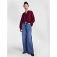 thumbnail image 3 of Scenario Women's and Women's Plus Embroidery Top with Lace Inserts, Sizes XS-4X, 3 of 6