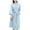 Sky Blue, variant on Women's Lightweight Quick Dry Cotton Waffle Knit Full-Length Bathrobes Bridesmaids Spa & Bath Long Kimono Robes Soft Loungewear with Pockets, M-XL