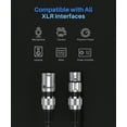 thumbnail image 7 of GearIT XLR to XLR Microphone Cable (150 Feet, 1 Pack) XLR Male to Female Mic Cable 3-Pin Balanced Shielded XLR Cable for Mic Mixer, Recording Studio, Podcast - Black, 150Ft, 1 Pack, 7 of 7