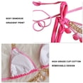 thumbnail image 4 of Bikini sexy para mujer, con parte inferior de cristal y triángulo, traje de baño con cuello halter, traje de baño sexy, 4 of 5