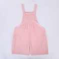thumbnail image 5 of Girls Jumpsuits Overalls Shorts Kids Casual Adjustable Strap Rompers With Pockets Demin Jumpsuit Size 8 Y-10 Y, 5 of 6
