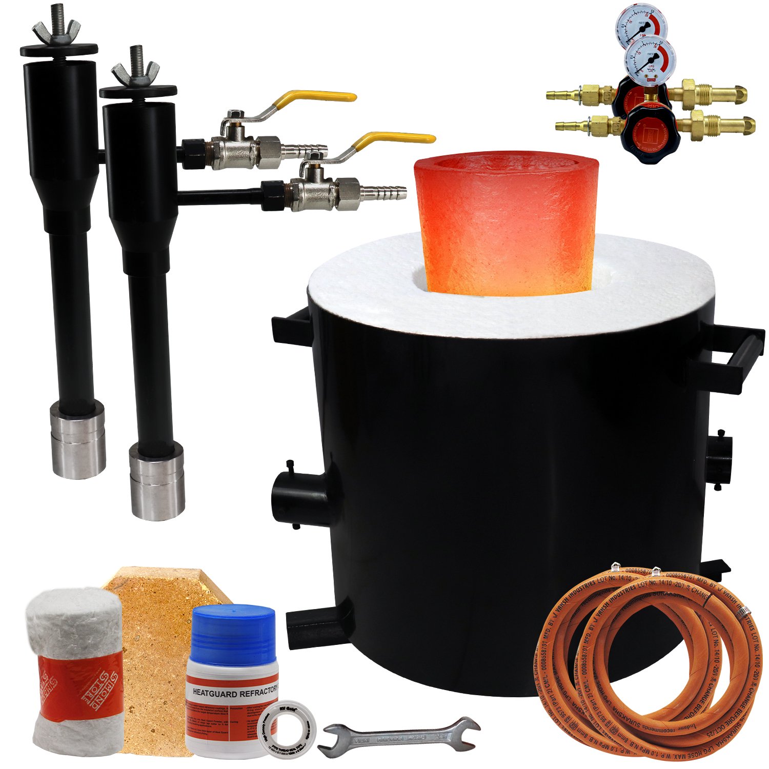 Simond Store 20 Kg Propane Melting Foundry Furnace Large Capacity for  Casting Melting Smelting Refining, 2500F - Walmart.com