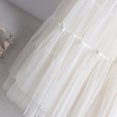thumbnail image 6 of VUPSGEZ Women's Tulle Skirt Ruffle Multilayer Mesh A Line Tier Tutu Prom Wedding Long Tulle Skirts (Beige,One Size), 6 of 7