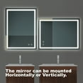 thumbnail image 7 of Lisonu Briiiliant 36"L x 28"W Bathroom Vanity Mirror - Anti- Fog, Dimmable Rectangle Mirror with Front lighting Smart Memory Function, 7 of 7