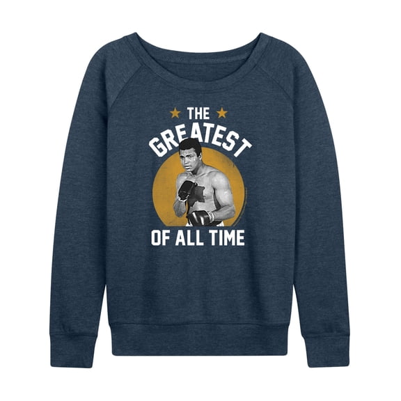 Muhammad Ali - Boxing Legend - Greatest of All Time - Women's Lightweight French Terry Long Sleeve Shirt