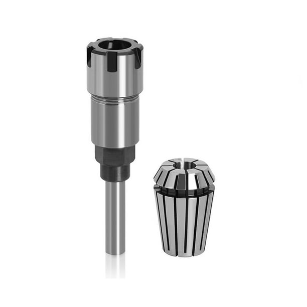 Kenally Broca de enrutador de acero con resorte, varilla de mandril de extensión, fresado de carpintería, grabado, adaptador de molienda práctico, Herramientas y ferretería ER16-8mm Kenally TO008567-02