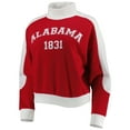 thumbnail image 2 of Women's Gameday Couture Crimson Alabama Crimson Tide Make it a Mock Sporty Pullover Sweatshirt, 2 of 3