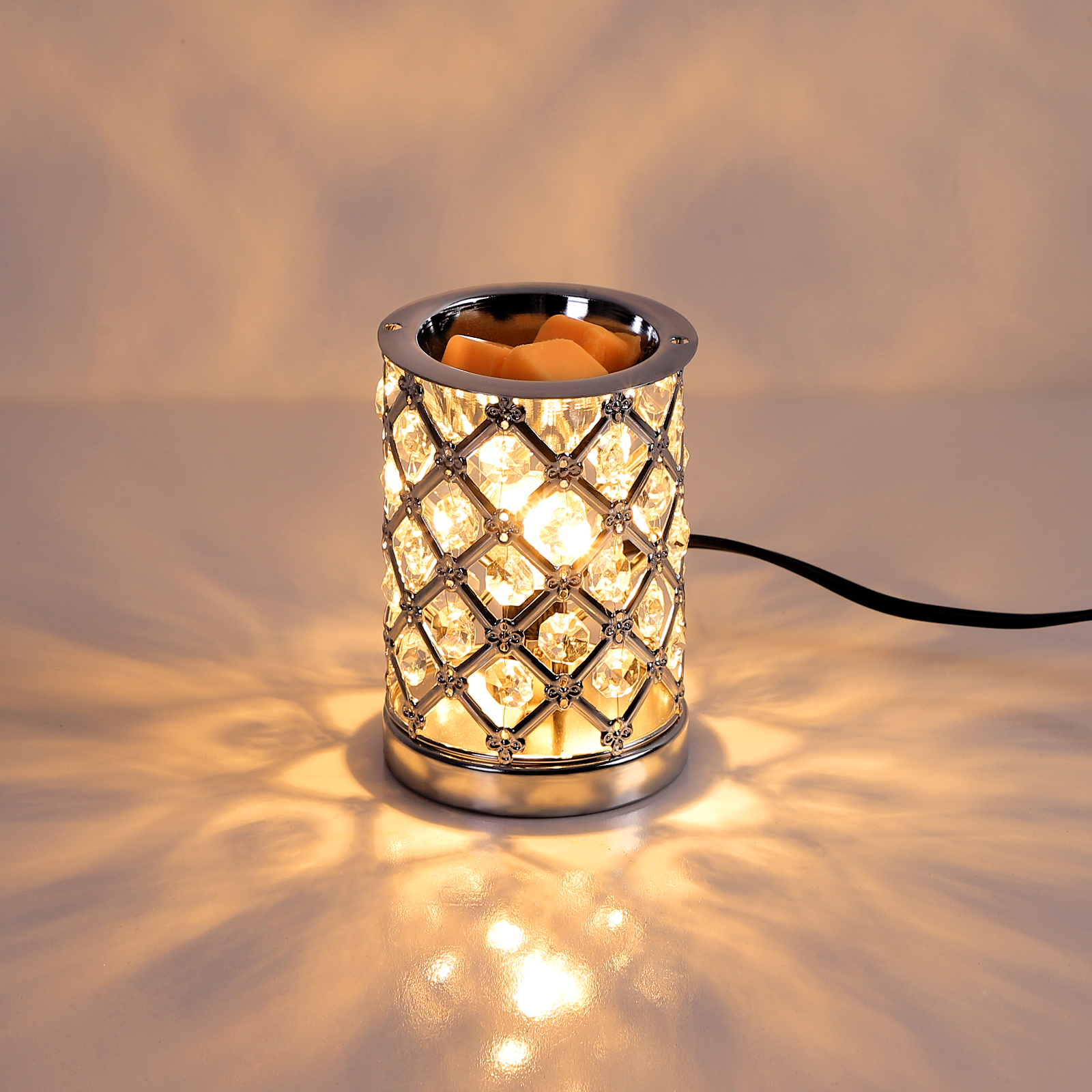 UNTIMATY Crystal Electric Wax Melt Warmer, Silver photo 5