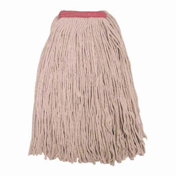 1 in String Wet Mop, 12 oz Dry Wt, Slide On Connection, Cut-End, Beige, Cotton