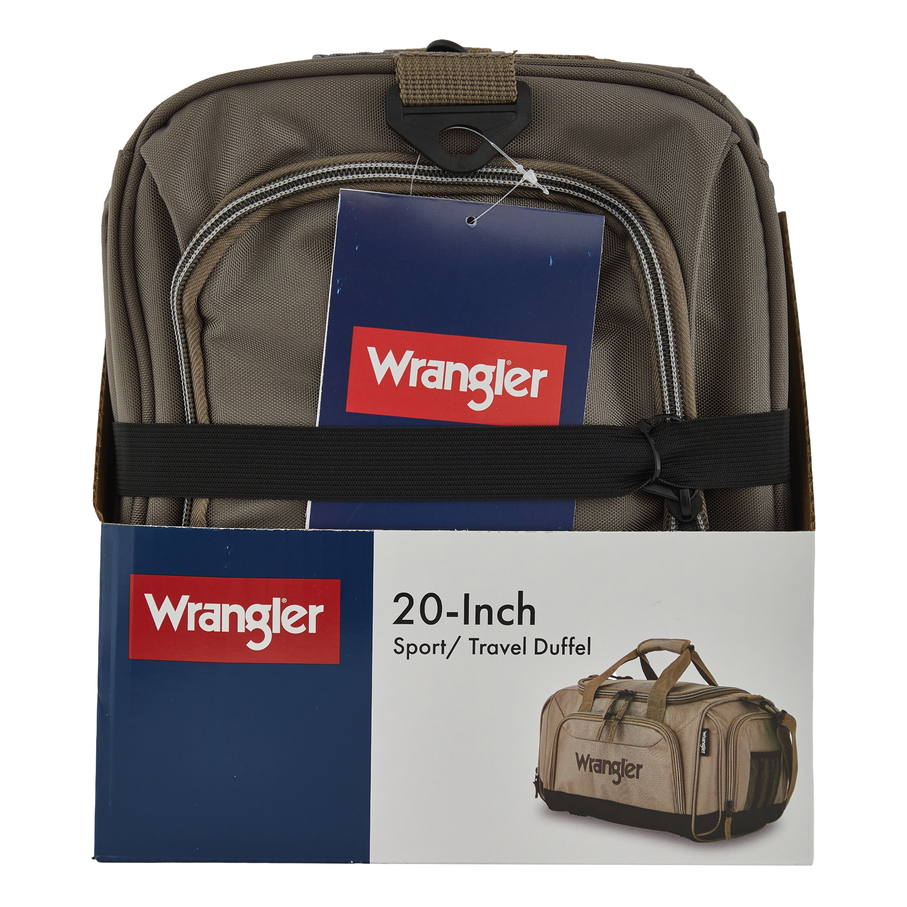 Wrangler 20" Sport & Travel Duffel with Water Bottle Holder - Fallen Rock Brown