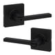 thumbnail image 1 of Manija de puerta interior de privacidad con cerradura, palanca de puerta para baño y recámara, cerradura reversible sin llave, color negro mate, con protección Microban, 1 of 9