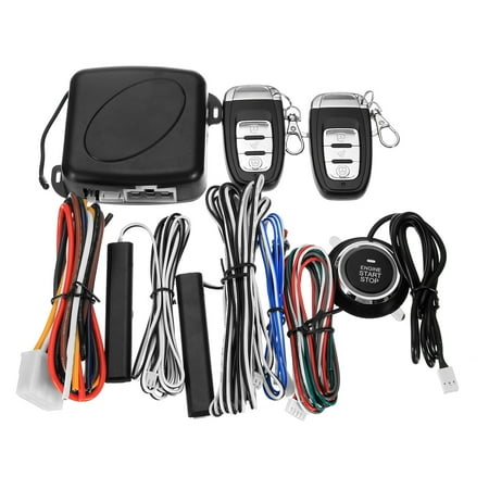 Car Alarm Remote Holder 9 Pcs Universal Car Auto SUV Q6C Keyless Entry Start Engine Alarm System Push Button & Remote Starter Lock & Unlock ()