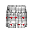 thumbnail image 5 of Tnhcen Women's Valentine's Day Pajama Set Button Front Short Sleeve Printed Heart Design 95% Polyester 5% Spandex Milk Silk Sleepwear (S-2XL), 5 of 8