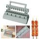 thumbnail image 4 of Máquina para hacer kebabs, de plástico, para barbacoa, para pinchos de carne, fácil de usar, manual, molde para kebabs (gris), utensilios de cocina, 4 of 6