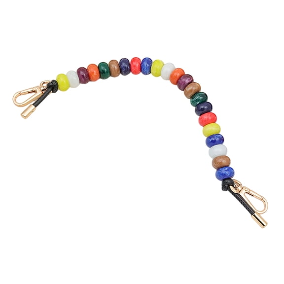 Colorful Beaded Purse Chain Adjustable Length Resin Bag Strap Replaceable Handbag Strap Women's Purse Chain