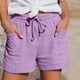 thumbnail image 1 of MKLEKYY Pantalones Cortos De Playa Para Mujer, Pantalones Casuales De Pierna Recta Para Mujer, Pantalones Cortos Deportivos Holgados De Cintura Alta, Pantalones Casuales De Moda, 1 of 4