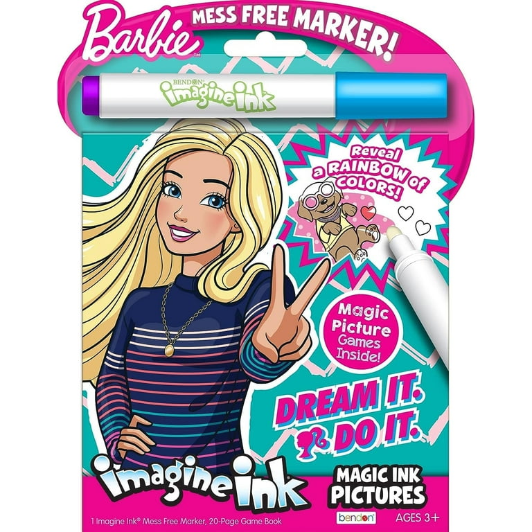 Barbie coloring book with stickers hotsell