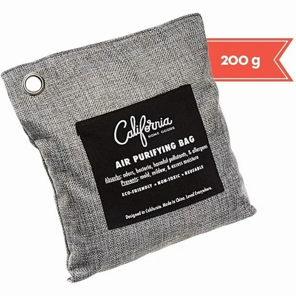 California Home Goods 4 X 200 Grams Bamboo Charcoal Air Purifying Bags