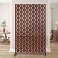 thumbnail image 2 of POSHIONS Outdoor Privacy Screen with Stand 76" x 47.2" x 15.7" Metal Balcony Decorative Screen, 2 of 5