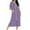 #023-Purple, variant on Censtreet Women Zipper Robe Short Sleeves Loungewear Dress Full Length Sleepwear Pockets Housecoat Nightgown Long Bathrobe S-XXL