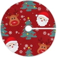 thumbnail image 1 of FMSHPON Christmas Theme Xmas Christmas Tree Skirt Stand Mat for Holiday Party Decoration Indoor Outdoor 48 inches, 1 of 6