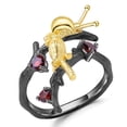 thumbnail image 3 of Garnet Snail and Bird Fashion Ring, 3 of 9
