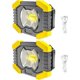 thumbnail image 1 of 2 Pack COB Battery LED Flood Lights for Emergency, Camping, Garage, Fishing, Construction Sites, 1 of 5