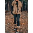 thumbnail image 4 of Women's Sleeveless Fleece Vest, Stand Collar Button Down Loose Fit Sherpa Outerwear Gilet, 4 of 5