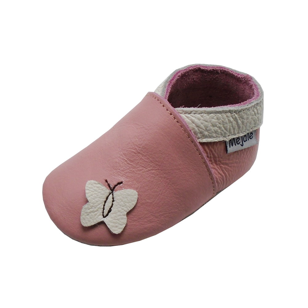 Sayoyo 100% Leather Baby Shoes Infant Moccasins Soft Sole Toddler Walk Slippers 