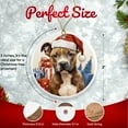 thumbnail image 2 of American Staffordshire Terrier Dog Ornament - Pet Ornament for Christmas Tree - 3" Round Ceramic - Printed in USA - Puppy New Dog - Dog Mom - Dog Dad - Pet Owner - Xmas Decoration DOG008, 2 of 5