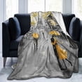 thumbnail image 5 of Oil Painting Paris Throw Blanket Fleece Flannel Blankets Couch Sofa Bed Blanket for Kids Teen Adults, 5 of 6