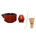 thumbnail image 3 of Conjunto de para la preparación de matcha con batidor y tazón Rojo, 3 of 9