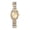 B, variant on Women's Luxury Imitation Diamond Watch: Full Rhinestone Bezel Removable Band Roman Numeral Hour Markers Square Analog Quartz Watch