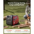 thumbnail image 3 of KFFKFF Inverter Generator, 4200W Peak Watt Quiet Inverter Generator, Dual Fuel Inverters Generators for Home Outdoor, Gas, 3 of 9